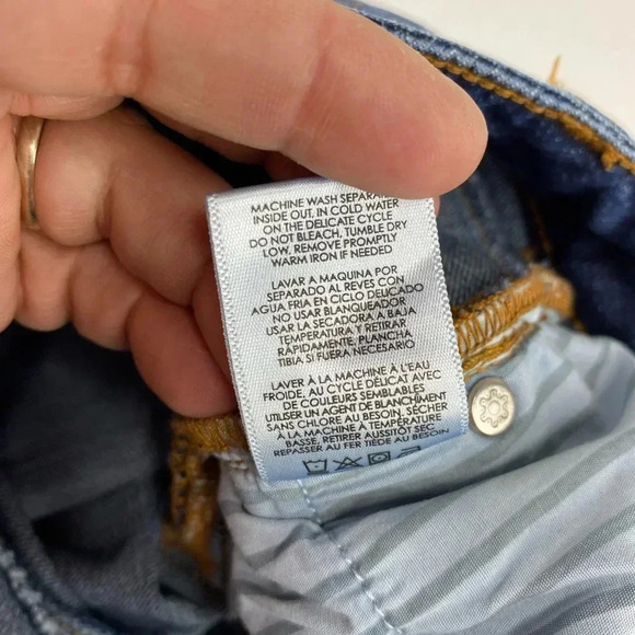 Cabi Jeans Denim Slim Boyfriend Celebrity Wash Stars Raw Hem Stretch Womens 8 - Picture 7 of 10